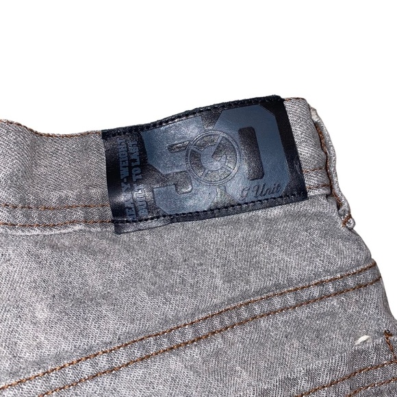 Vintage G-Unit Denim Grey Jean Pant Embroidered Logo Youth Size 16 RARE (28L) - Picture 6 of 12